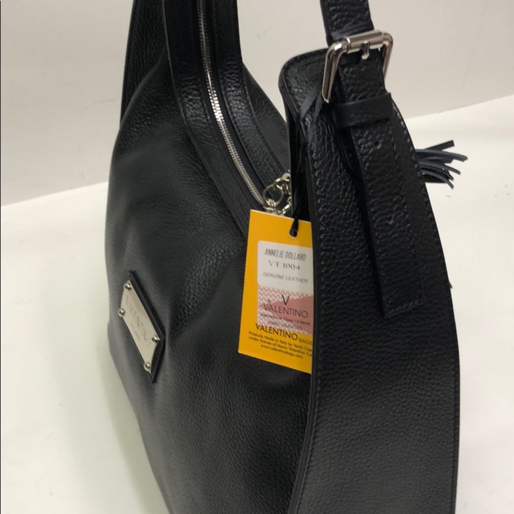 Valentino Bags By Mario Valentino Black Hobo New - Picture 6 of 8